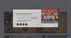 Desktop Screenshot of lepetitorganic.com
